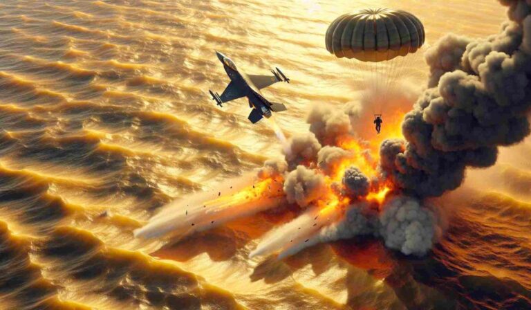 Dramatic US F-16 Jet Crash in Yellow Sea Stirs Attention