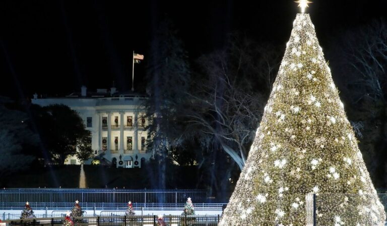 Dazzling Display: 2023 National Christmas Tree Lights Up Washington!